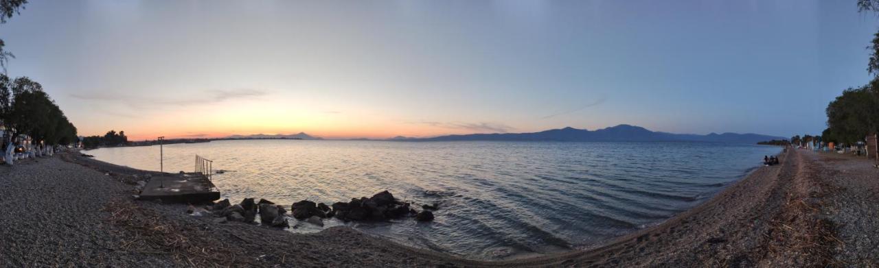 Beach Front Apartment Nea Palatia Esterno foto